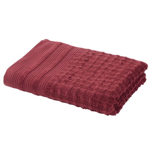 Drap de douche bordeaux NELIO