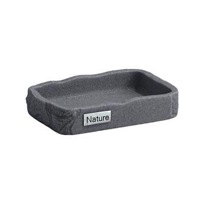 Porte-savon façon pierre anthracite